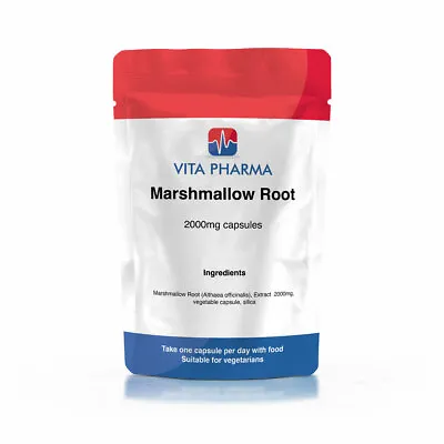 £10.99 • Buy Marshmallow Root 2000mg (120 Capsules)  ACID REFLUX, STOMACH ULCERS SUPPORT