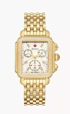 MICHELE Deco Gold Women's Watch - MWW06A000777 • $1950