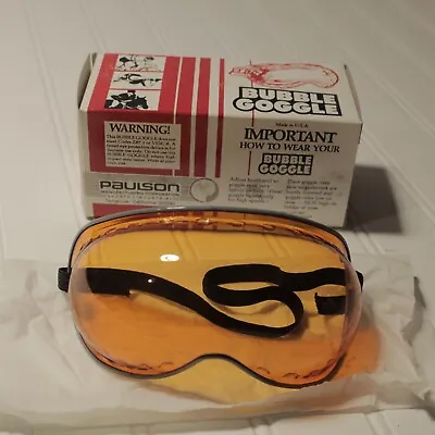 Paulson Bubble Goggle Amber Scooter/Vespa New In Box • $22.95