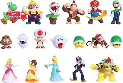 18 Pcs Figurines Set For Mario Action Figures Bros Decorations PVC Figures Mini • $32.08