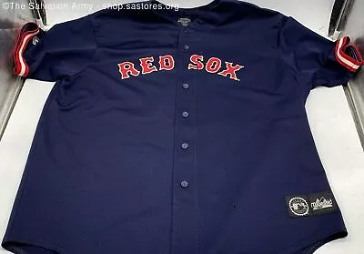 Majestic MLB Men's Navy/Red 'Boston Red Sox' #24 Manny Ramirez Jersey Size 2X • $19.99