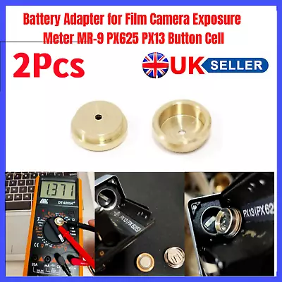 £7.86 • Buy 2Pcs MR-9 Battery Adapter For Film Camera & Exposure Meter MR9 PX625 PX13 H5 UK