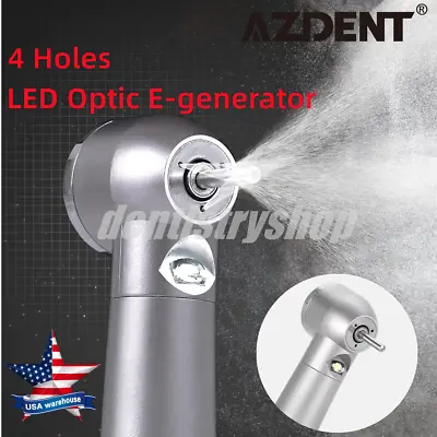 Dental Fiber Optic E-generator LED High Speed Handpiece Turbine 4 HOLE • $16.09