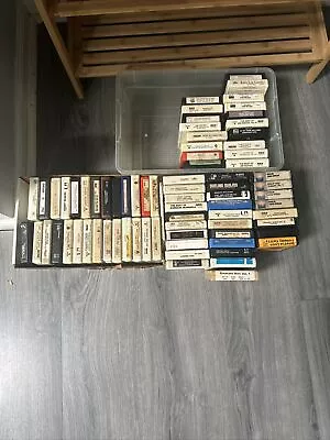 Lot Of 74 Vintage 8 Track Tapes  60's & 70's Rock/pop/country/easy Listening • $85