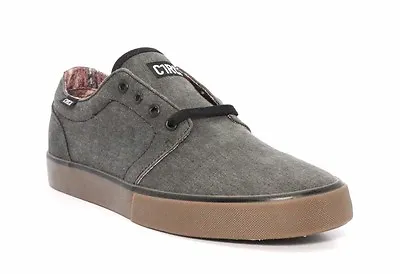 CIRCA 100004-CBK DRIFTER Mn's (M) Charcoal/Black Canvas Skate Shoes • $29.99