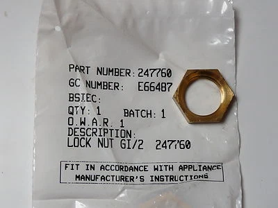 £2.49 • Buy Baxi Isolation Valve Locknut 1/2  Duotec, Megaflo Main Combi, Potterton