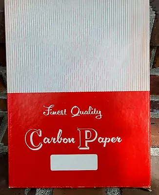 Vtg Carbon Paper Black 90 Sheets Finest Quality Non Smudge Non Curl 8 1/2x11 1/2 • $11.99