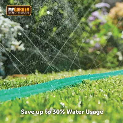 £6.95 • Buy Flat Soaker Hose Pipe Garden Lawn Sprinkler Drip Irrigation Water Spray Plants