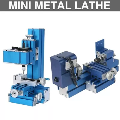 Mini Lathe Machine DIY Tool Universal Soft Metal Turning Metal Lathe • $169.99