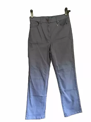 LADIES BLUE TROUSERS BY COTTON TRADERS SIZE 14 COTTON NEW Without Tags • £3