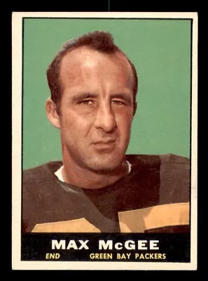 1961 Topps Football #42 Max McGee EX/MT *f1 • $12