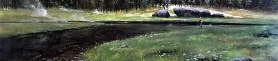 Morten Solberg  First Snow  Trout Fishing Print S/N Image Size 24  X 5.5  • $29.95