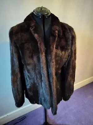 Real Mink Ladies Short Vintage Fur Jacket: R Danzig & Sons • £50