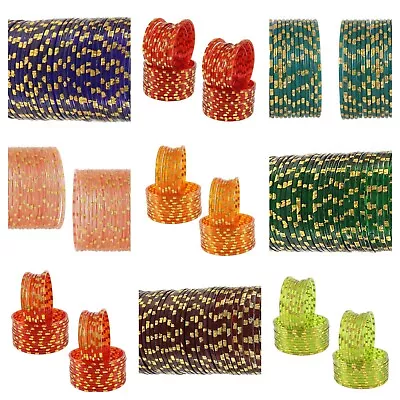 $13.46 • Buy Multi Color Indian Costume Wedding Glass Bangles Women's Fashion 12pc,24pc Set