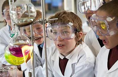 Children'skids High Quality School Lab Coatwhitescienceartpaintdtbiology • £9.99