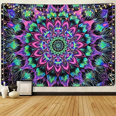 Boho Tapestry Mandala Wall Tapestry Hippie Floral Tapestries Large Bohemian Tape • $18.61