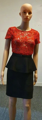 £8.99 • Buy Topshop Size 12 Black Peplum Skirt.. Perfect Condition.