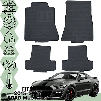 For 2015-2023 Ford Mustang Floor Mats Heavy Duty All Weather Floor Liner 2 Row • $69.99