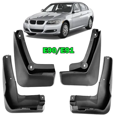 $41.99 • Buy For BMW 3 Series E90 E91 Sports Wagon 08-2012 Mud Flaps Front Rear Splash Guards