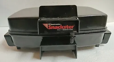 Vintage TOASTMASTER Snackster Sandwich Maker Model 442A BLACK 900W Tested Works • $24.99