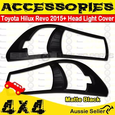 Superior Accessories Head Light Cover Matte Black Fits Hilux 2015+ 4WD • $45