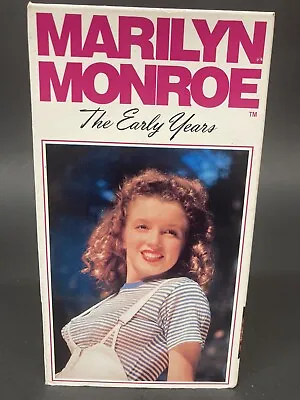 Marilyn Monroe VHS The Early Years 1991 Ashley Entertainment • $7.99