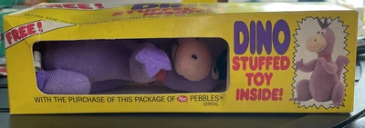 $8.99 • Buy Vintage 1989 Flintstones Dino Post Cereal Stuffed Toy Unopened