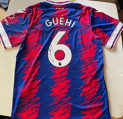 £59 • Buy Marc Guehi Signed Crystal Palace 2022 2023 Home Shirt Exact Proof