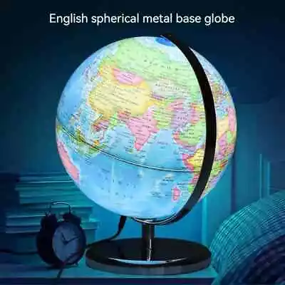 20/25cm World Globe English Version World Map Globe LED Light • $47.14