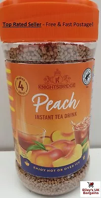 Knightsbridge Peach Instant Tea Drink Granules Powder Hot Cold Iced Fruit 400g • £7.09