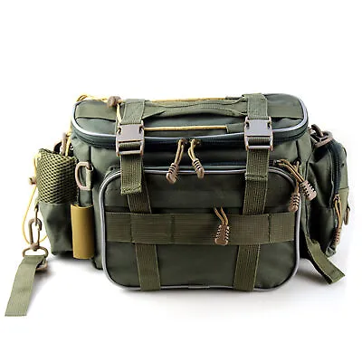 $36.58 • Buy Fishing Tackle Bag Fishing Gear Storage Bag Organizer Waist Bag Messenger T7L7