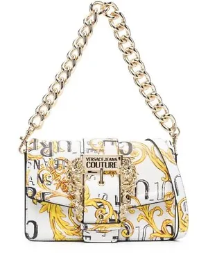 Versace Jeans Couture Baroque Buckle Black Shoulder Bag • $214.40