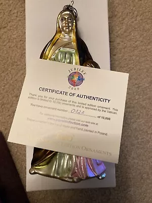 Kaminski Special Edition St. Anne Ornament Made In Poland With Certificate • $55