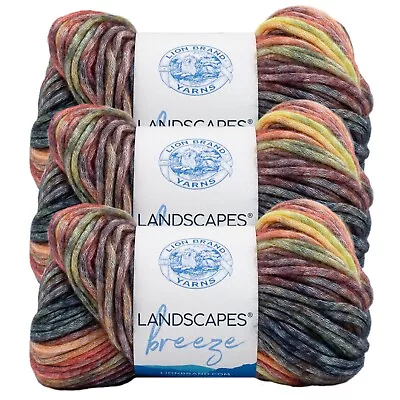 (3 Pack) Lion Brand Yarn 543-613L Landscapes Breeze Yarn Horseshoe • $16.35