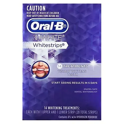 $27.15 • Buy Oral B 3d White Whitestrips 14 Trtmnt Oral-b� White� Whitestrips� Treatments 3dw