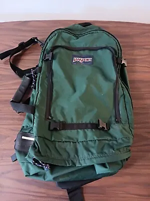 $100 • Buy RARE Vintage 26  JANSPORT Backpack Hiking Camping Pack Convertible Duffle Green