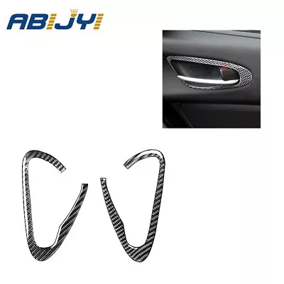 2Pcs Carbon Fiber Interior Door Handle Cover Trim For Mazda RX-8 2004-2008 • $17.85