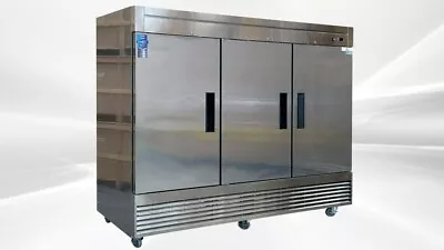 New Commercial Refrigerator All Stainless Steel 3 Door Reach In D83R NSF ETL • $3605