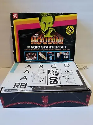 1987 The Great Houdini Magician Magic Kit Starter Set From AMAV Illusions • $24.99
