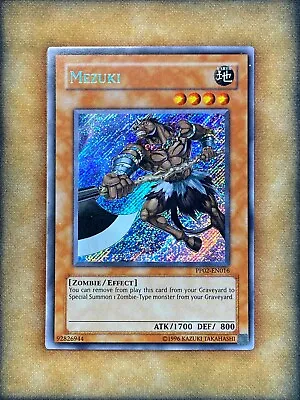 Yugioh Mezuki PP02-EN016 Secret Rare NM • $18.49