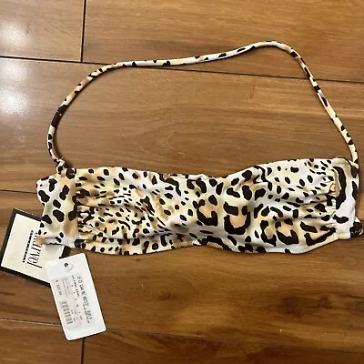 La Perla Malinda Leopard Bandou Swimsuit Top NWT FREE SHIP • $25
