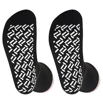 4 Pairs Non Skid Hospital Yoga Pilates Grip Slipper Socks Men's Or Women XXL • $16.99