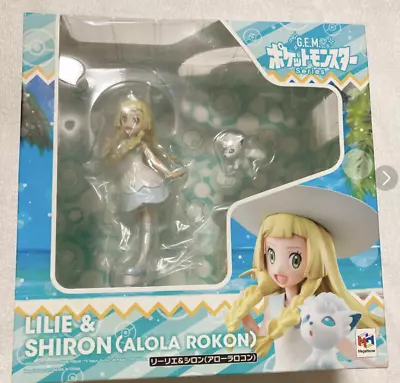 Pokemon G.E.M.Series Lillie & Shillong (Arora Vulpix) Figure Megahouse JAPAN • $549.99