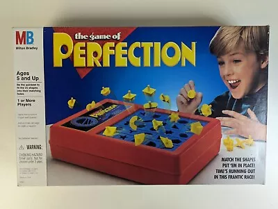 1980s Vintage Retro 1989 Perfection Timed Skill Action Game Milton Bradley NOB • $45