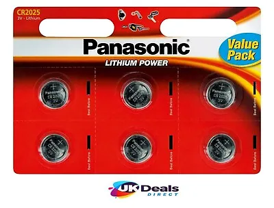 Panasonic CR2025 Lithium Coin Cell 2025 3V Battery Car Key Fobs Toys Remote • £4.99