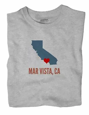 Mar Vista California CA T-Shirt Los Angeles HEART • $18.99