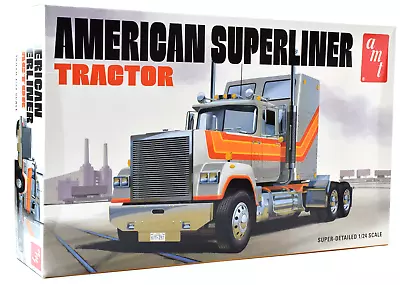 AMT American Superliner Semi Tractor 1:24 Scale Plastic Model Truck Kit 1235 • $44.99