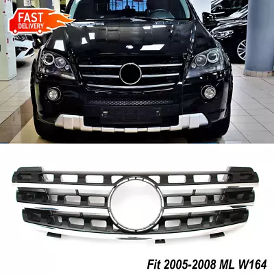 AMG Front Grille Grill Fit Mercedes W164 2005-2008 ML500 ML350 ML63AMG ML550 • $75.80