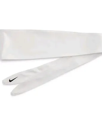 £15.83 • Buy NEW NIKE DRY BANDANA WHITE HEAD TIE Reversible Sweat Wicking Adjustable Dri-Fit