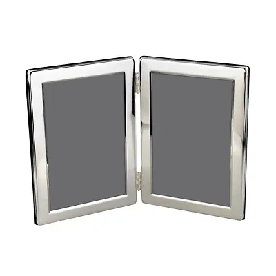 £13.99 • Buy Silver Plated Double Photo Frame 18x13cm Portrait - X3498
